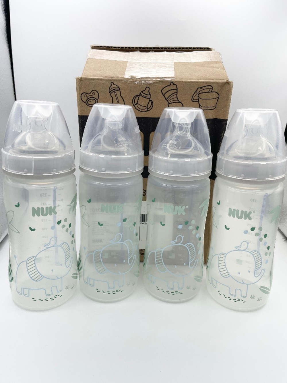 NUK 10oz baby bottles (Pack of 4)